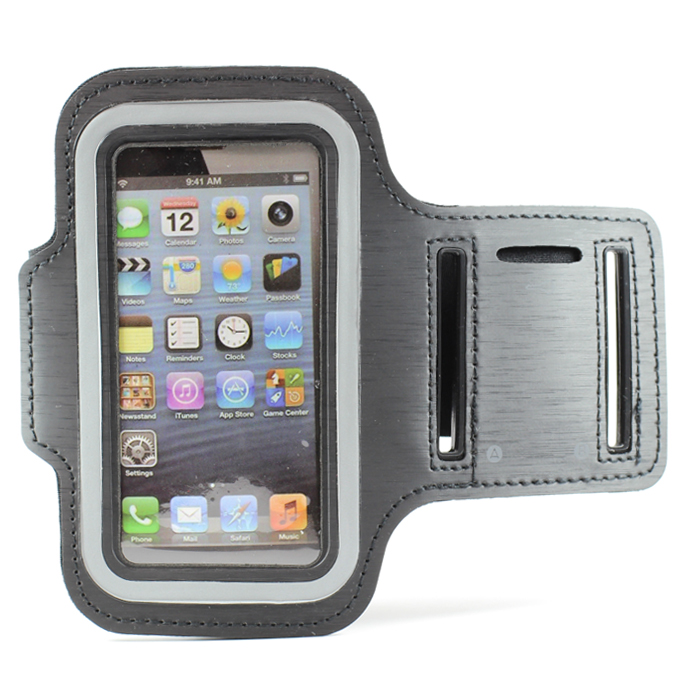 iPHONE 5S 5C 5 4S 4 Sports Armband (Black)